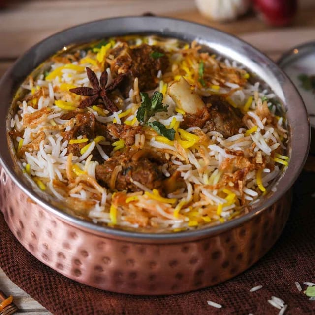 Goat Biryani.