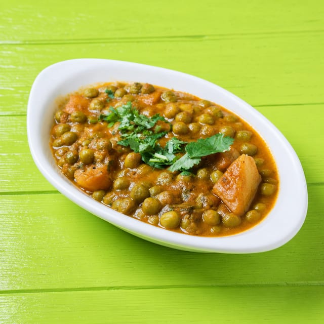 Vegan Aloo Matar.